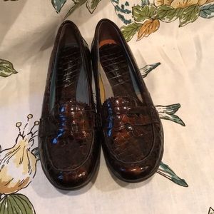 Aquatalia Croc Patent Rain Loafer